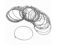 Kruhy z chirurgické oceli, 15 mm (4 ks)