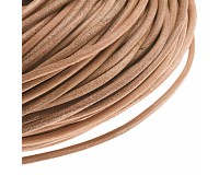 Kožený kord přírodní, 3 mm (1 m)