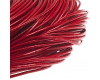 Kulatá kůže přírodní červená, 2 mm (1 m)