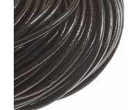 Kožený kord tmavě hnědý, 2,8 mm (1 m)