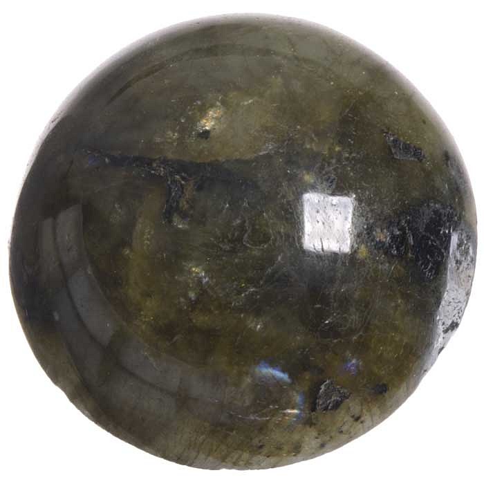Labradorit, kabošon kulatý 30 mm