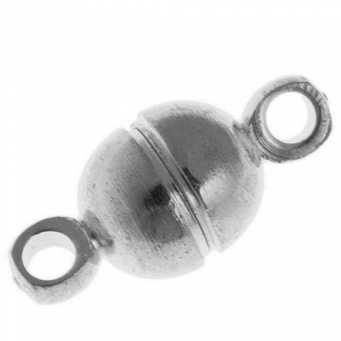 Magnetické zapínání platinové, 11 mm 1 set