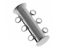 Magnetické zapínání trojřadé platinové 20 mm 1 set