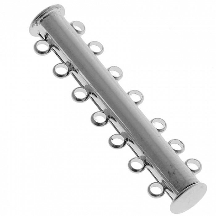 Magnetické zapínání sedmiřadé platinové 40 mm 1 set