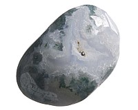 Mechový achát tromlovaný, S