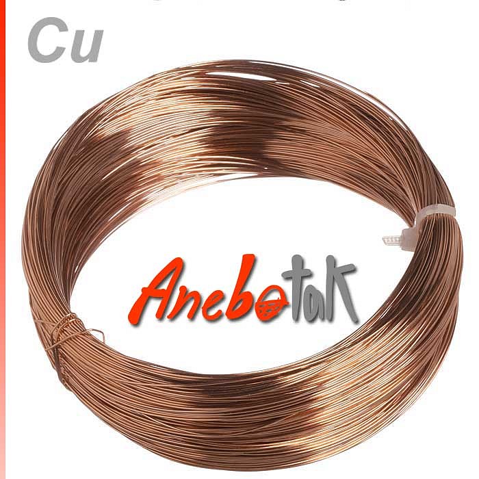 Měděný drát surový měkký; 0,3 mm; cívka 100 m