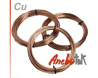 Měděný drát surový měkký; 0,5 mm; cívka 10 m