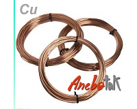 Měděný drát surový polotvrdý, 0,6 mm (10 m)