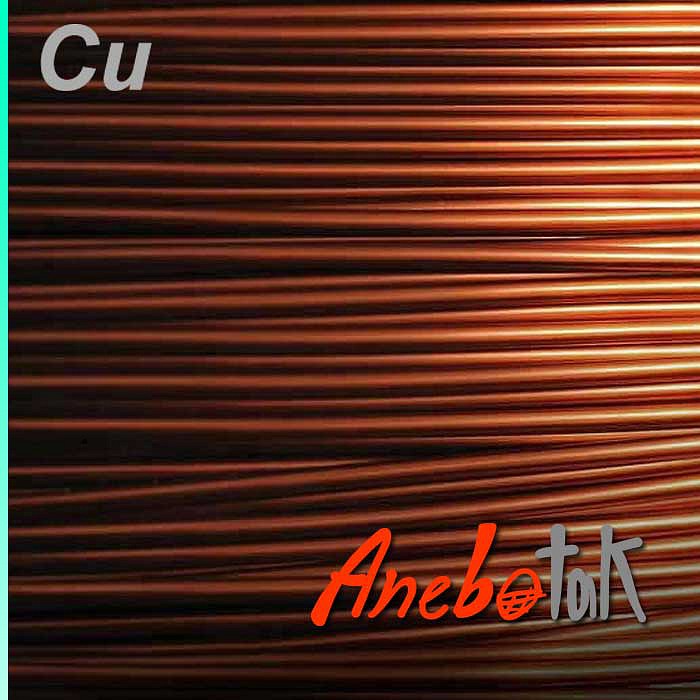 Měděný drát surový polotvrdý 1,2 mm; 1 kg