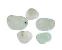 Minerál Prehnit tromlovaný, sada 5 ks