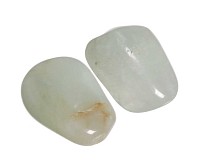 Minerál Prehnit tromlovaný S, 2 ks