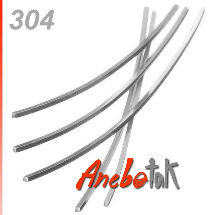 Nerezový drát čtvercový měkký, 0.8 x 0.8 mm, svitek (10 m)