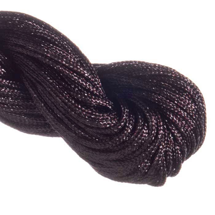 Nylonová šňůrka hnědá lesklá, 1,2 mm (28 m)