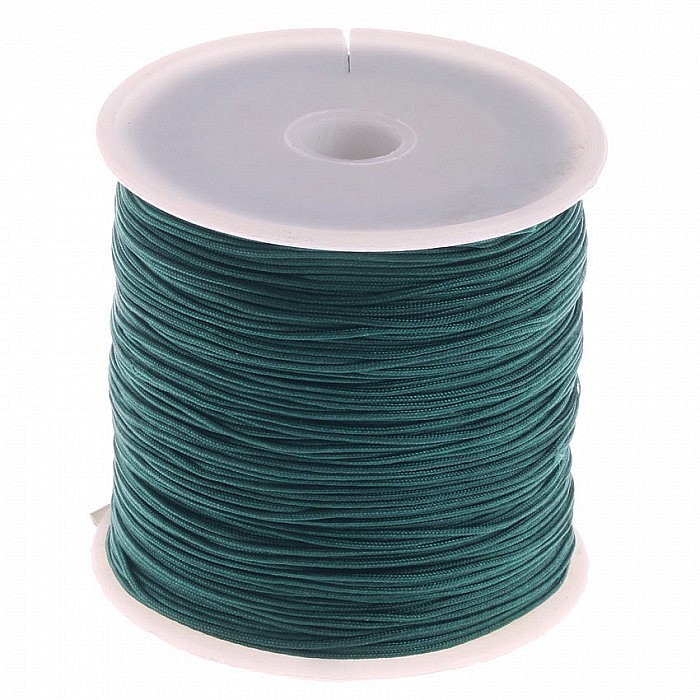 Nylonová šňůrka tmavě zelená, 1 mm, cívka (90 m)