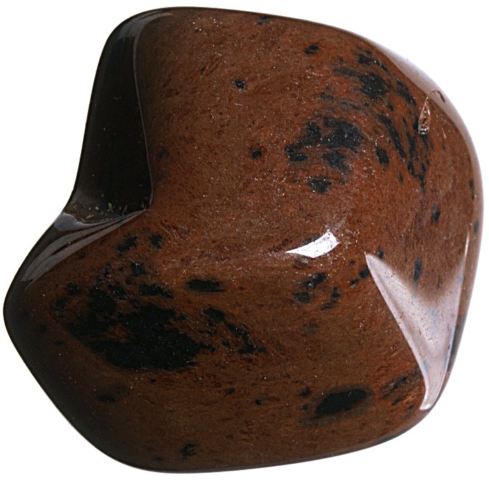 Obsidián mahagonový tromlovaný L