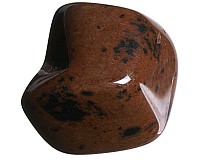 Obsidián mahagonový tromlovaný L