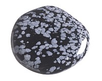 Obsidián vločkový, tromlovaná placička 45 mm