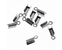 Ocelová plochá koncovka, 4x9,5mm (10ks)