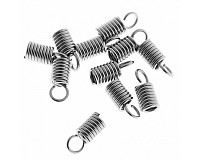 Ocelová pružinková koncovka, 5,5x10 mm (100 ks)