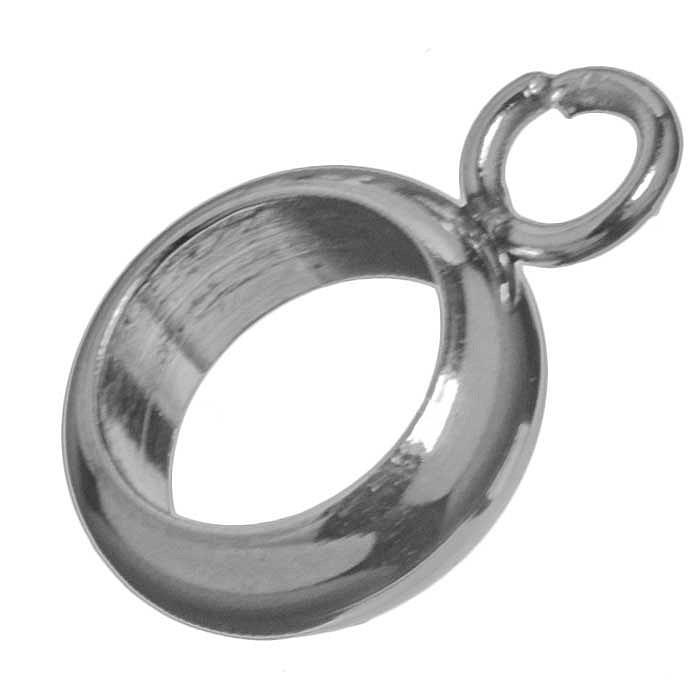 Ocelové očko na přívěsek, 2,5x11 mm, 2 ks