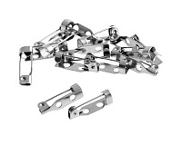 Nerezový brožový můstek, 19x4,5 mm (4 ks)