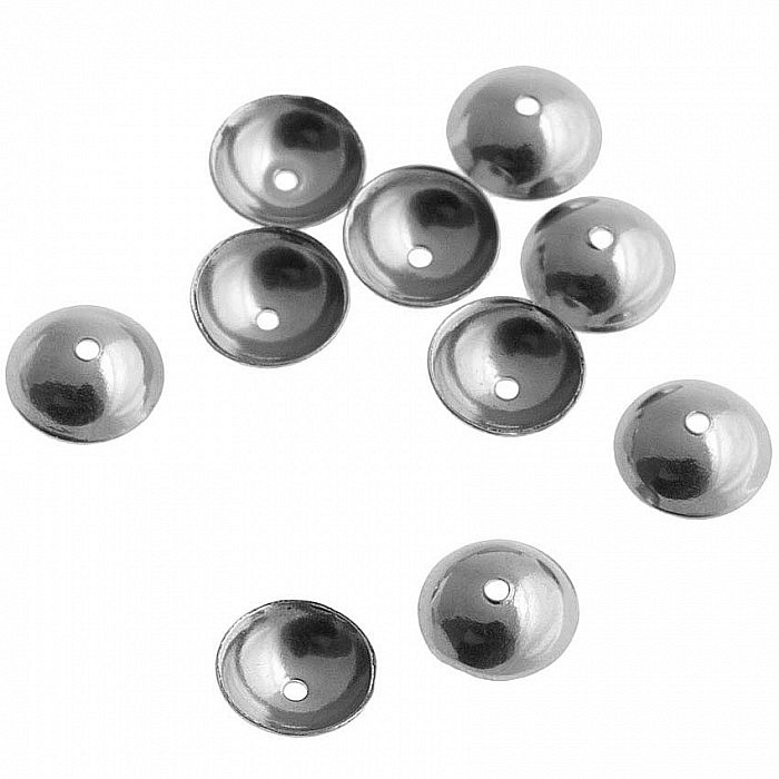 Ocelový kaplík, 4x4 mm (50 ks)