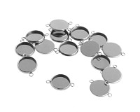 Ocelový konektor s lůžkem, 12mm, (2ks)