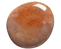 Ohnivý achát, tromlovaná placička 44 mm