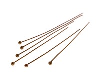 Ozdobný nýt starozlatý, 35 mm (20 ks)