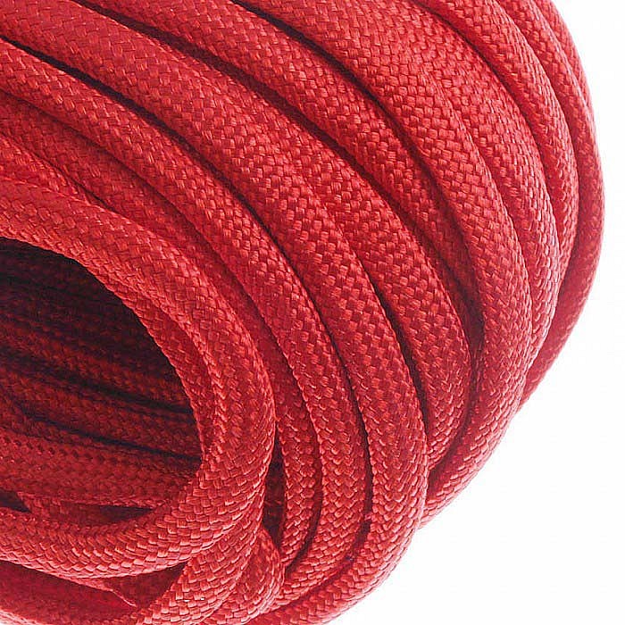 Parakord, outdoorová šňůra červená, 4mm, 1m