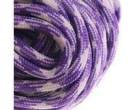 Parakord, outdoorová šňůra, 4mm, 1m fialovobílá