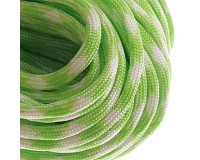 Parakord, outdoorová šňůra zelenobílá, 4mm, 1m