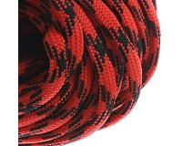 Parakord, outdoorová šňůra červenočerná, 4mm, 1m
