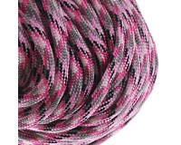Parakord, outdoorová šňůra 4mm, 1m šedorůžová
