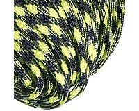 Parakord, outdoorová šňůra žlutočerná, 4mm, 1m