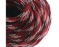 Parakord, outdoorová šňůra červenobílá, 4mm, 1m