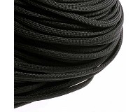 Parakord, outdoorová šňůra černá, 4mm, 1m