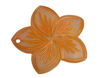 Perleťový  květ oranžový , řezba 42 mm