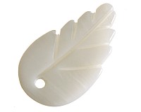 Perleťový přívěsek - list, 21x12 mm ( 2ks)