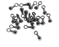 Přívěsek černý mini, 7x2,5 mm (10 ks)