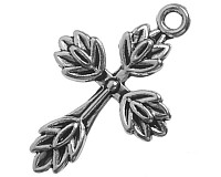 Přívěsek kříž starostříbrný, 25x16 mm (4 ks)