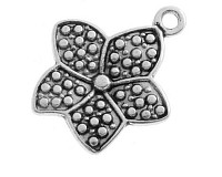 Přívěsek platinový květ, 18 mm (2 ks)