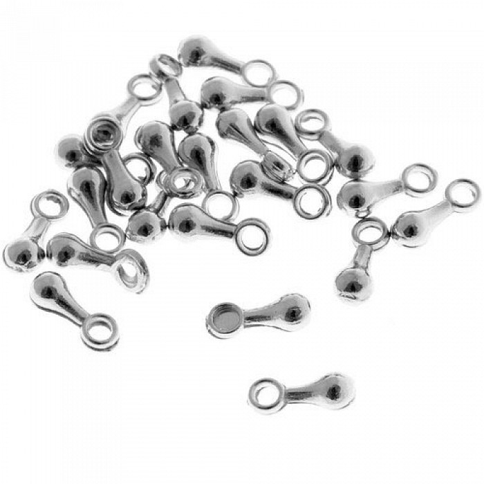 Přívěsek platinový mini, 7x2,5 mm (10 ks)