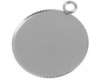 Přívěsek s lůžkem z nerez oceli, 26/25 mm (2 ks)