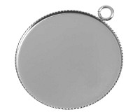 Přívěsek s lůžkem z nerez oceli, 31/30 mm (2 ks)