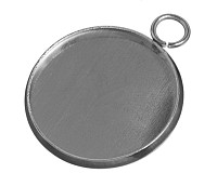 Přívěsek s lůžkem z nerez oceli, 20/18 mm (2 ks)