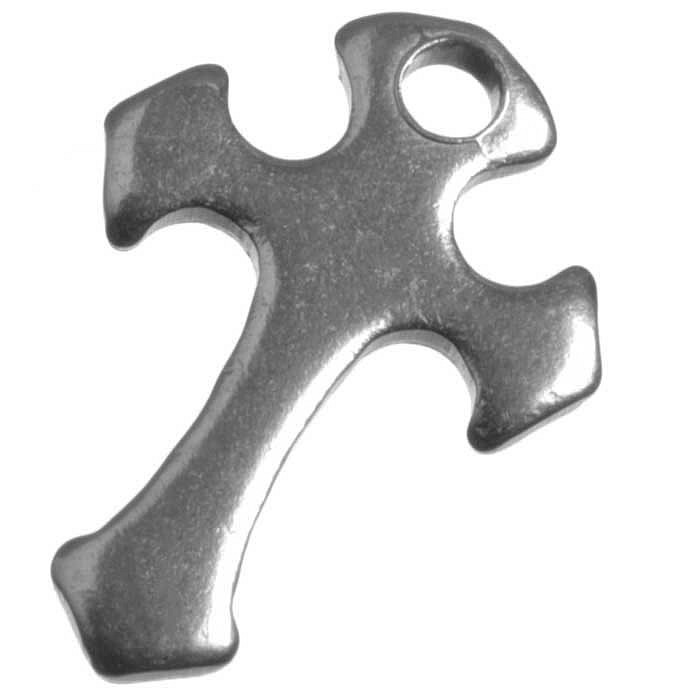 Přívěsek z nerez oceli, 12x7x1mm (4 ks)