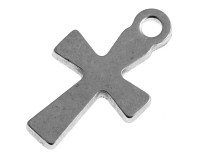 Přívěsek z nerez oceli, 12x7x1 mm (4 ks)