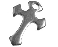 Přívěsek z nerez oceli, 12x7x1mm (4 ks)