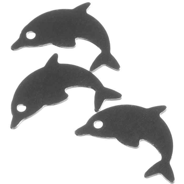 Přívěsek z nerezové oceli, 17x10 mm (4 ks)